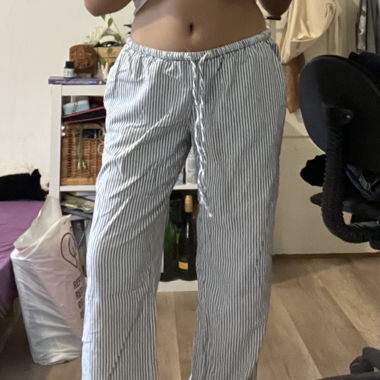 gestreifte sommer hose