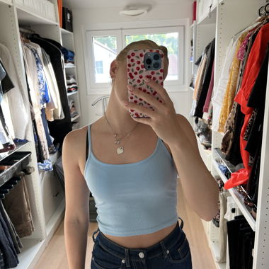 Crop Top Hellblau