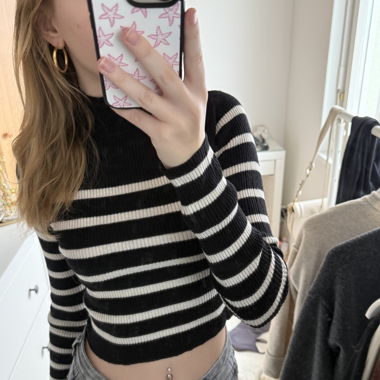 Pull&Bear langarm shirt gestreift