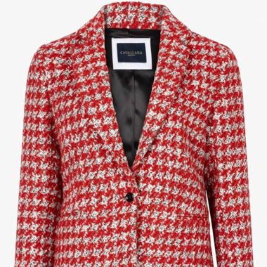 Blazer rosso e bianco Cavallaro Napoli Taglia 42