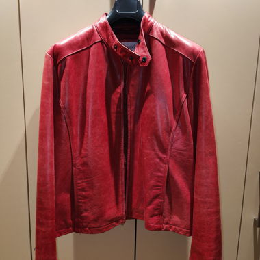 Rote Lederjacke LEONARDO