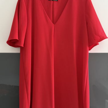 Red Short Summer Dress Size S
