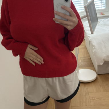 Roter Damen-Pullover