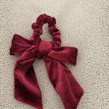 Bordeaux Velvet Hair Scrunchie