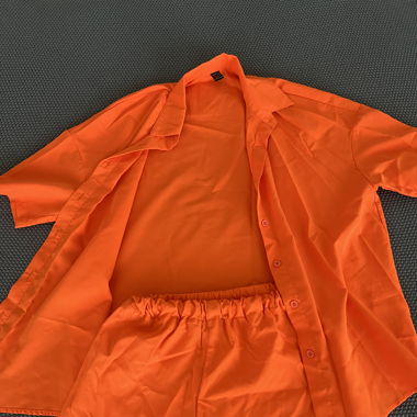 Sommerliches, oranges Set, Grösse XS