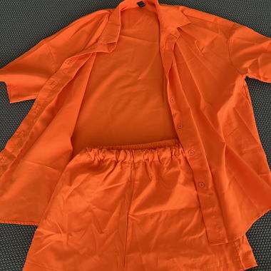 Sommerliches, oranges Set, Grösse XS