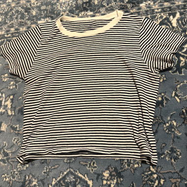 T-shirt a righe a maniche corte