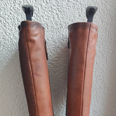 Bottes cuir brun Tamaris