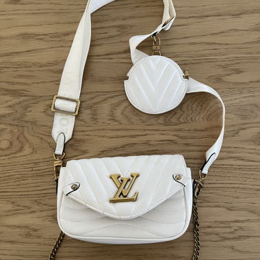 Louis Vuitton Umhängetasche Weiss Gold