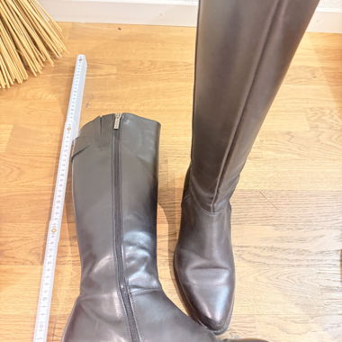 Bottes hautes en cuir noires Marc O’Polo