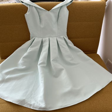 Elegant Mint Green A-Line Dress – Fresh & Feminine