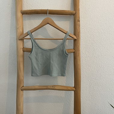 blaues Top