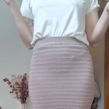 Jupe beige
