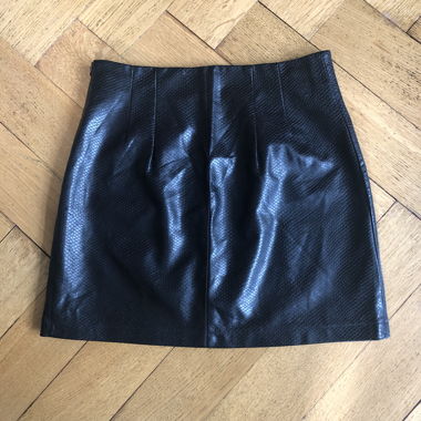 Faux Leather Skirt