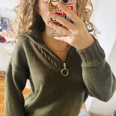 Khaki sweater