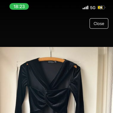 Little black velvet dress