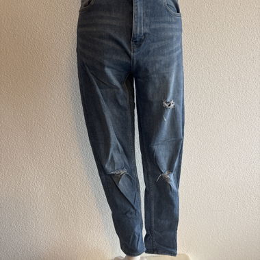 Blau jeans mit Rissen