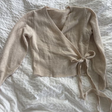 Gilet portefeuille beige