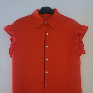 Camicia/canotta corta rossa a maniche corte
