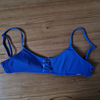 blue bikini top