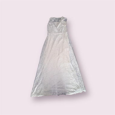 Santorini“-Spitzenkleid in Weiß 