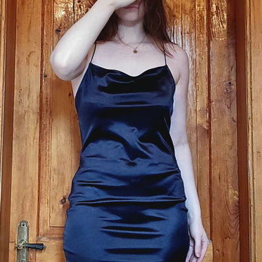 Black Satin Dress