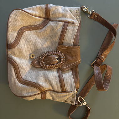 Manoukian - Borsa a tracolla Boho in canvas