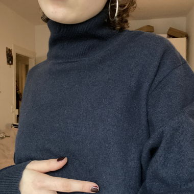 navy turtleneck cashmere