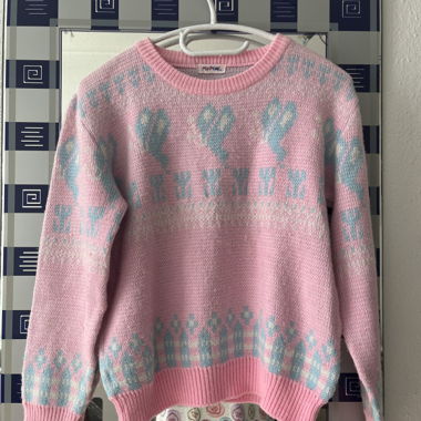 Strickpullover pastell Vintage Grösse S/M