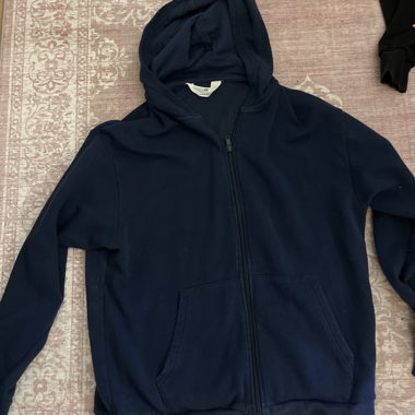 Giacca con cappuccio H&M blu scuro