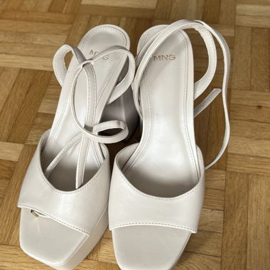 MANGO platform sandals with block heel