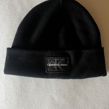 Black Calvin Klein Jeans Beanie Hat