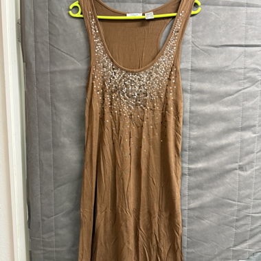 La Redoute Kleid braun mit Pailletten 