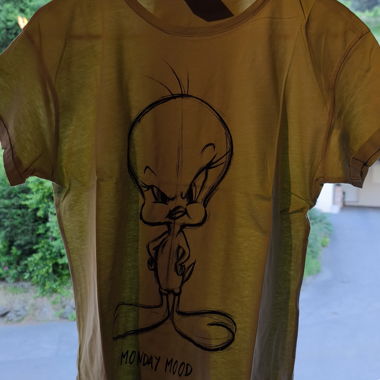 T-shirt Loneey Tunes verde S