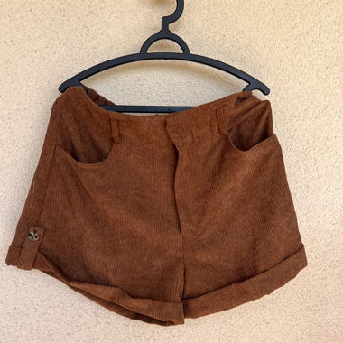 Brown Corduroy Shorts