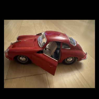 Bburago Porsche 356 B red model car