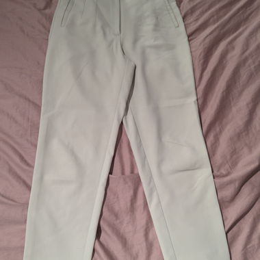 Zara cream fabric trousers