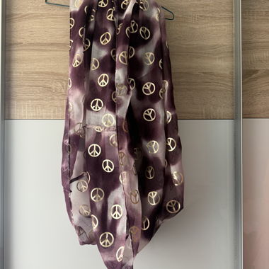 Écharpe pareo avec motif Peace