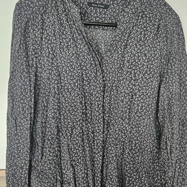 Marc O'Polo Bluse, grau mit Muster