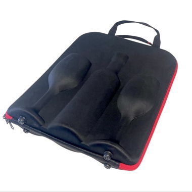 Housse à vin rigide Hardcase, pour 1 bouteille & 2 verres
