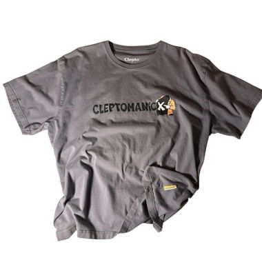 T-shirt grafico Cleptomaniacx grigio XL/L