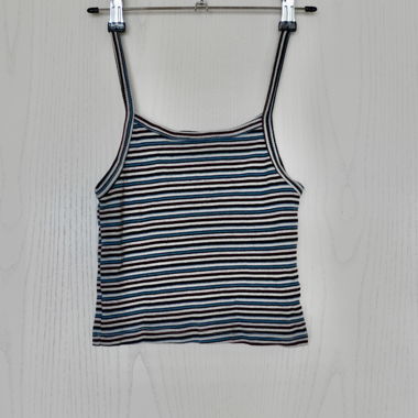 Blusa azzurro chiaro con maniche a sbuffo, taglia S