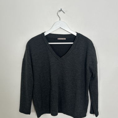 Pull Anna Field gris foncé à encolure en V