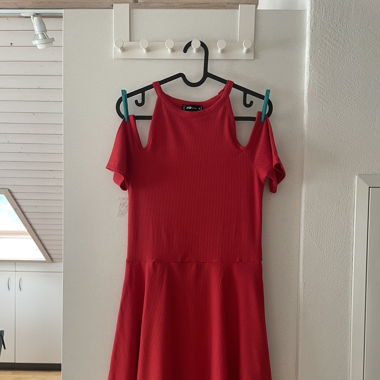 Sommerstoffkleid rot