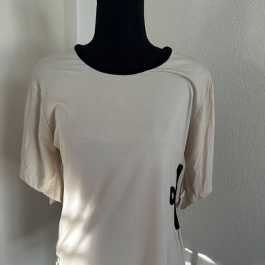 Original aus den Y2K T-Shirt mit Cut-Out-Blume 