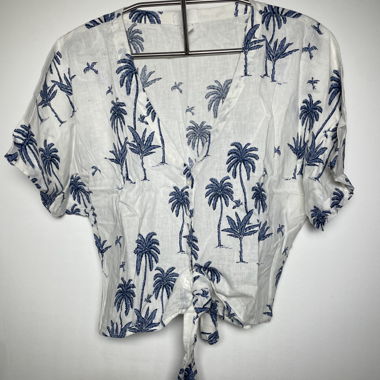 Chemise hawaïenne d'été / Blouse avec palmiers