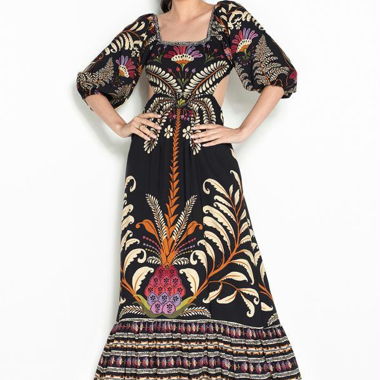 Abito maxi boho con stampa floreale Farm Rio