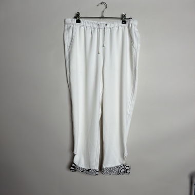 Pantaloni bianchi cropped
