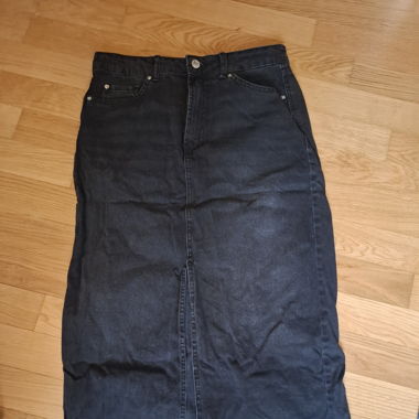 Langer Jeansrock