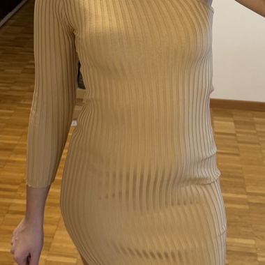 Robe camel asymétrique T.U